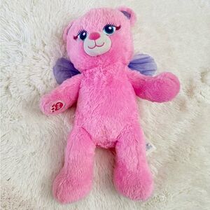 Retired Build-A-Bear Beary Fairy Friends Pink Bear • Glitter Paws • 16”